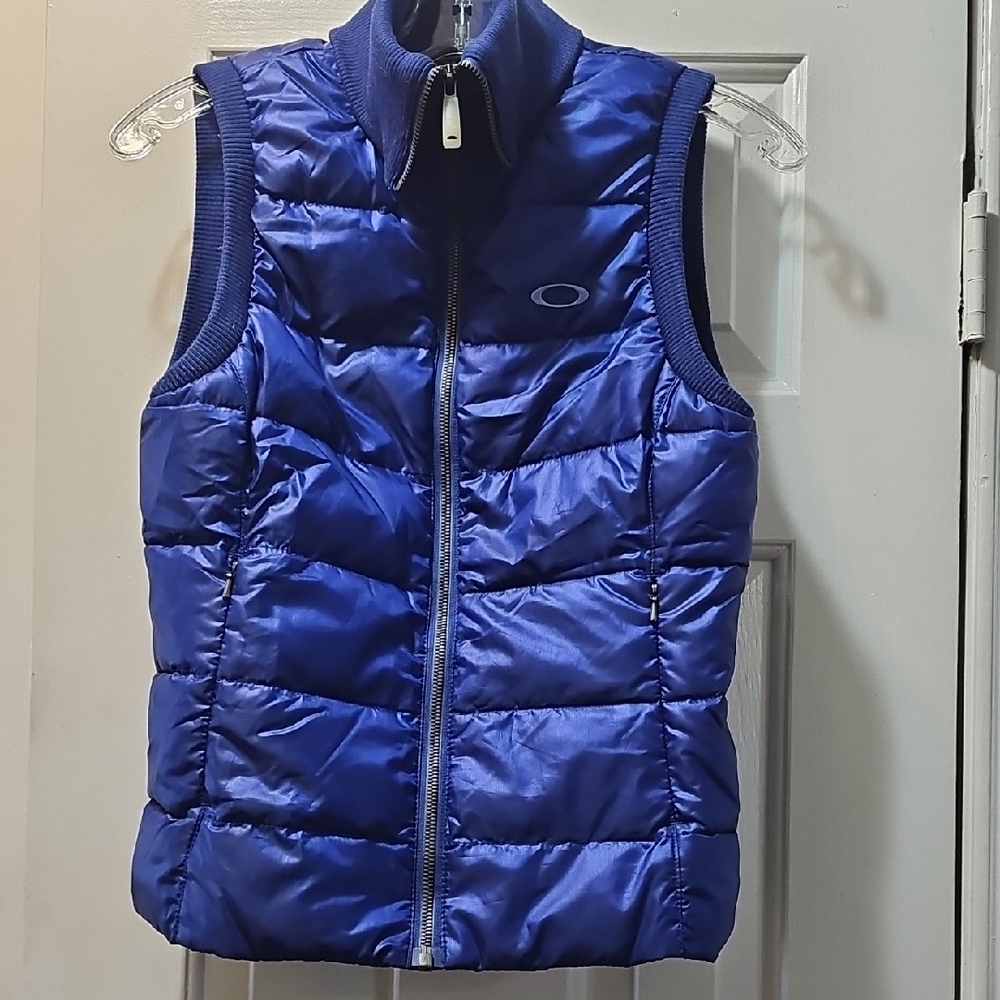 Blue Puffer Vest with Logo